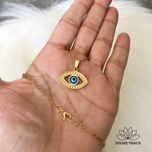 Evil Eye Necklace 🧿 Gold Plated Stainless Steel